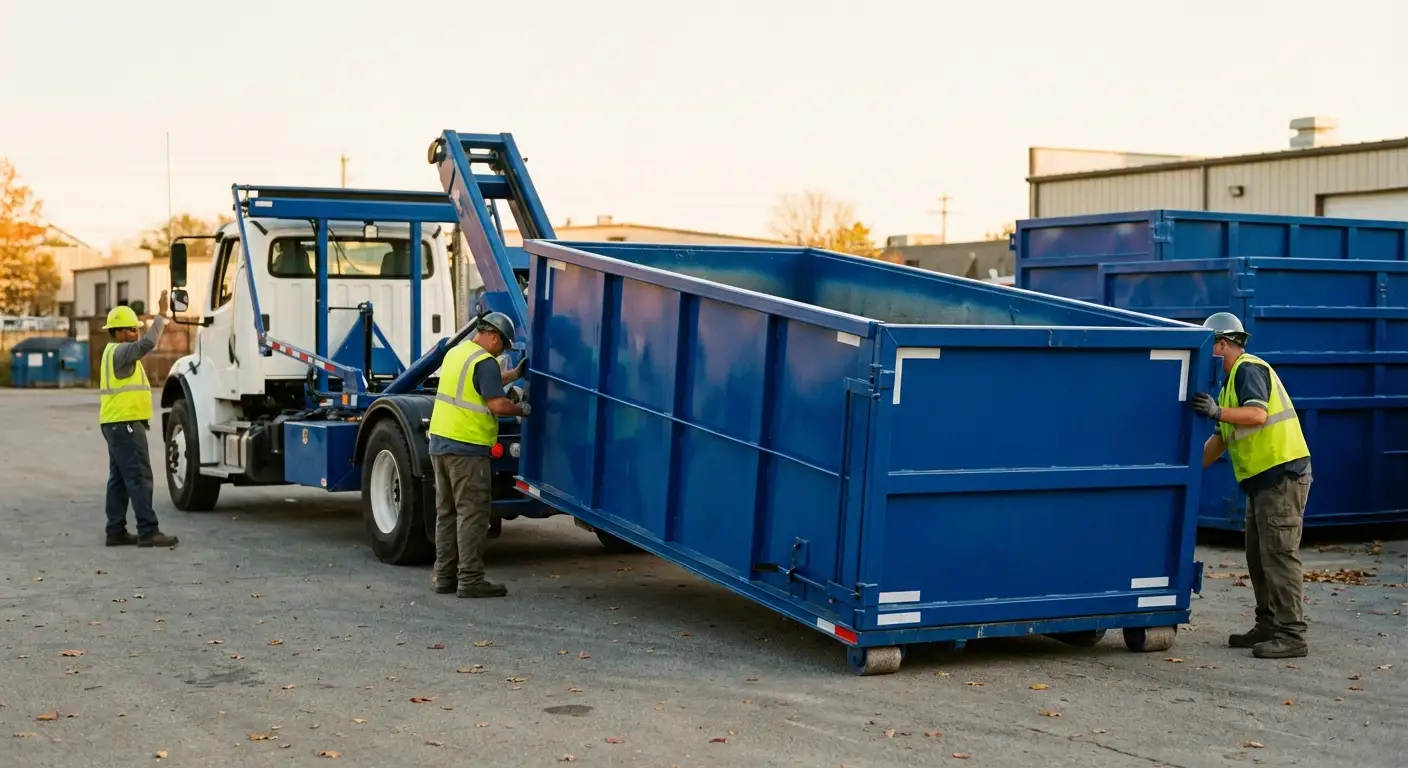 Commercial waste management and dumpster rental logistics in Burbank, CA