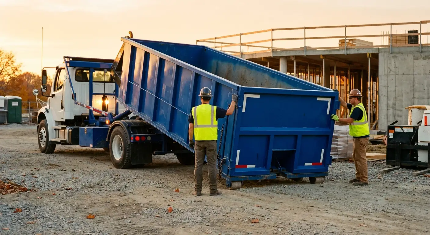 Commercial dumpster rental delivery in Burbank, CA