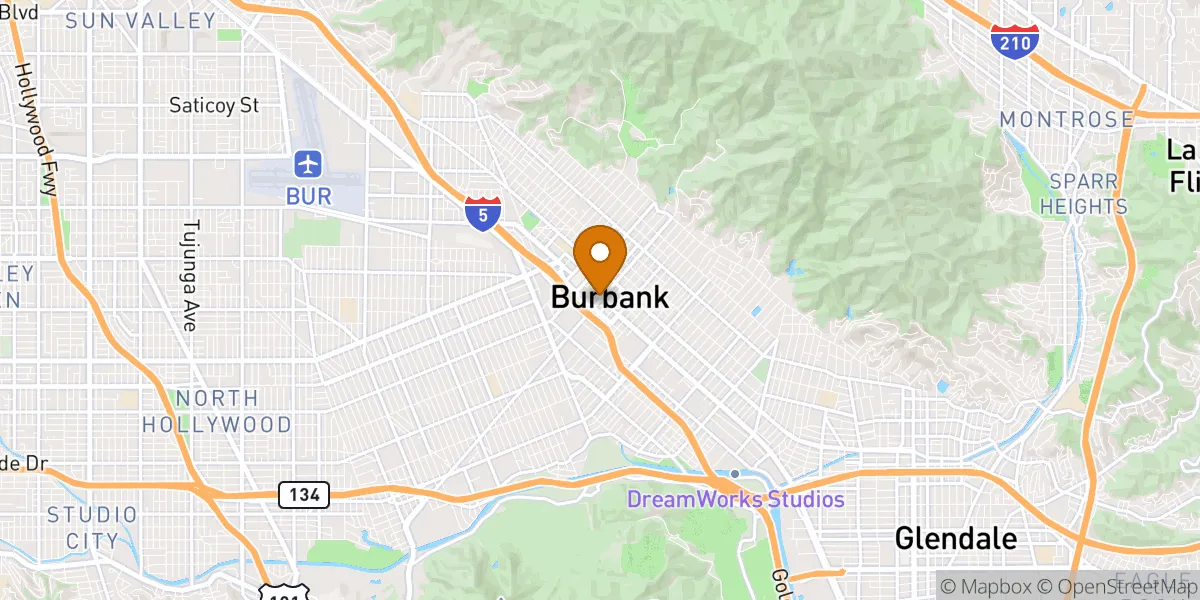  neighborhood map in Burbank, CA